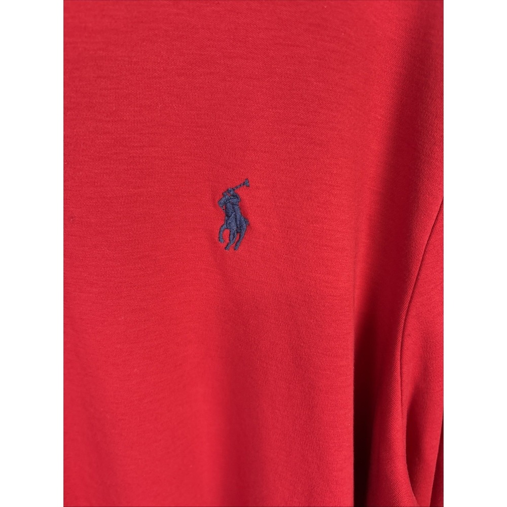 Polo Ralph Lauren Performance Sweater XL Men Red Long Sleeve 1/4 Zip Old Money - Picture 3 of 9